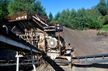 Interior of the crater of Auvergne volcano Lemptegy