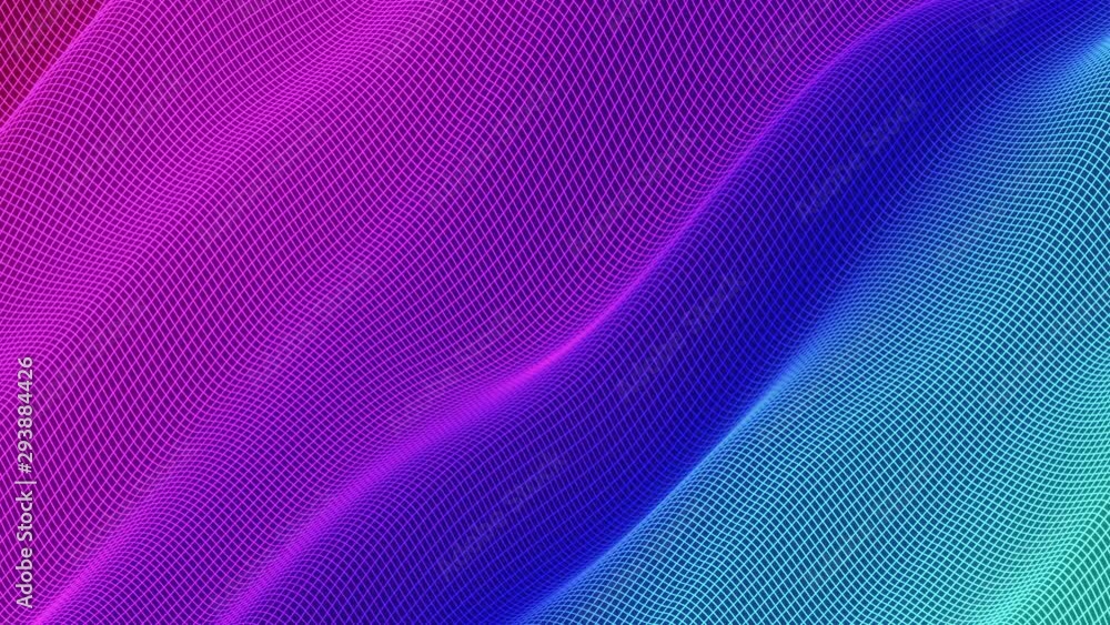 Poster looped animation. abstract colorful wavy background in bright rainbow colors. modern colorful wallpa