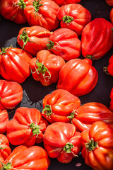 Ochsenherztomaten Großaufnahme  1