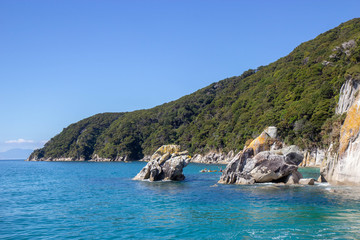 Fototapeta premium view of Abel Tasman National park, New Zealand