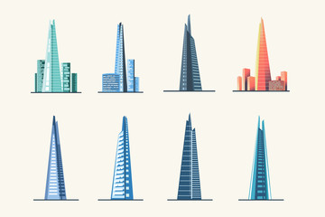 Cityscape over London architecture