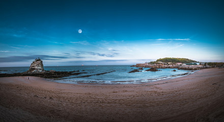 Sardinero Beach in Santander. Spain