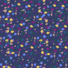Vector cute design with space theme. The design is perfect for wallpapers, backgrounds, wrapping paper, sheets, clothes, stationery and decorations.