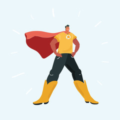 Fototapeta premium Man in Superhero suit.