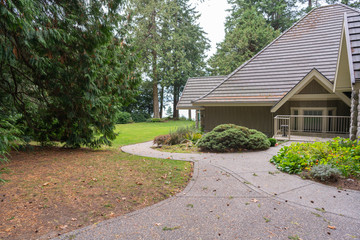 Real estate photos of a new house with an ocean view in Crescent Beach, British Columbia, Canada.