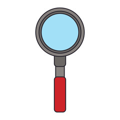 search magnifying glass isolated icon