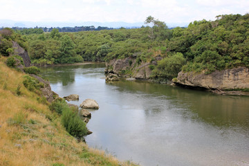 Manawatu river at the woodville ferry reserve