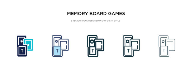 memory board games icon in different style vector illustration. two colored and black memory board games vector icons designed in filled, outline, line and stroke style can be used for web, mobile,