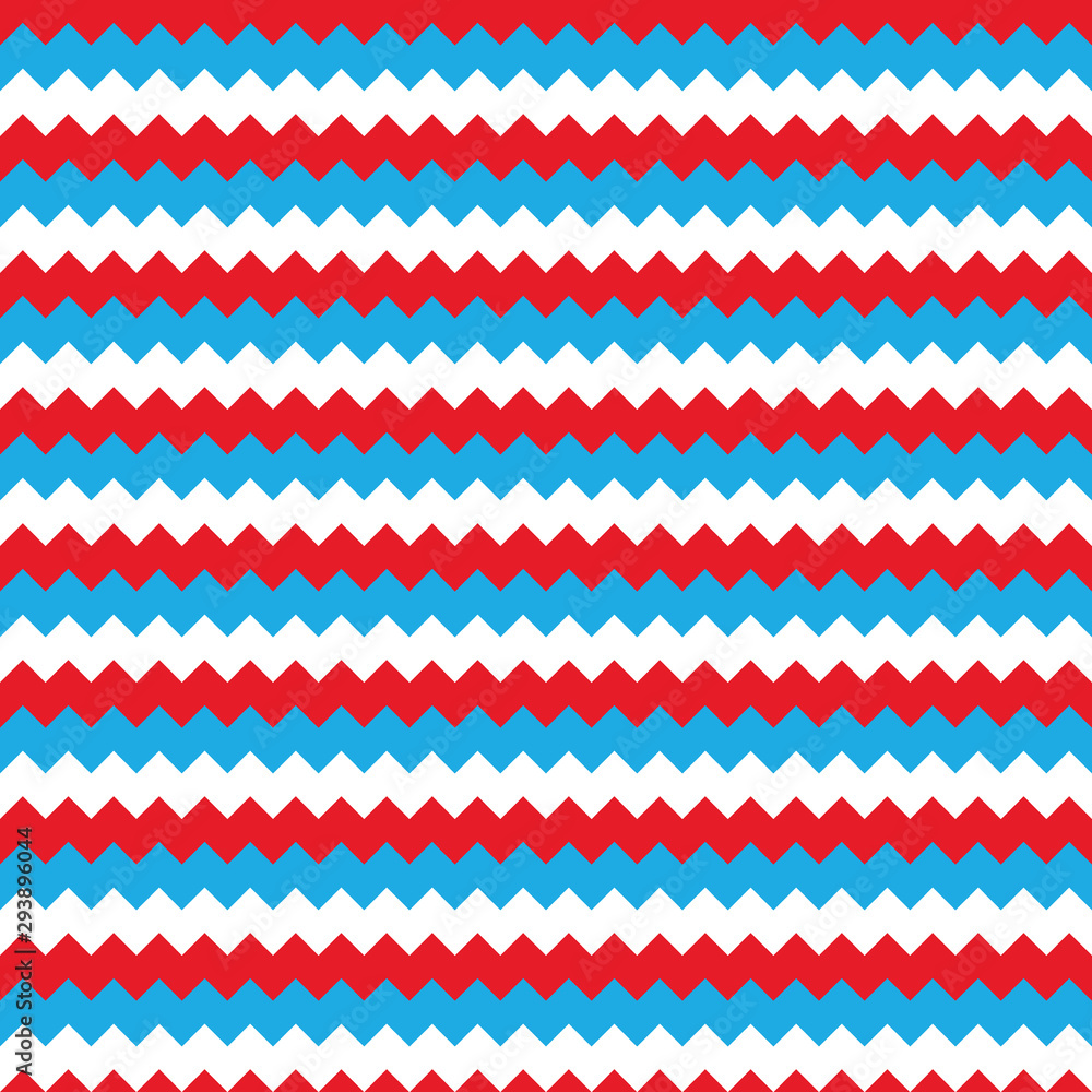 Poster abstract three color seamless background chevron pattern. vector illustration