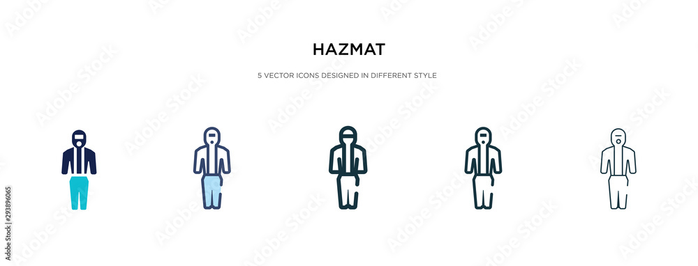 Poster hazmat icon in different style vector illustration. two colored and black hazmat vector icons design