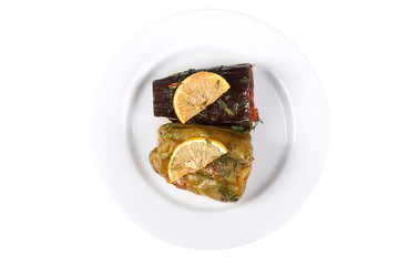 Photos of Turkey's Famous and Delicious Homemade Dishes for Hotel & Restaurant Orders and Menu and Internet and TV dolma patlican biber stuffed eggplant peppers