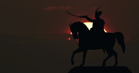 Moonrise Sunrise Sunset Silhouette Time Lapse