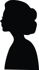 Hair Salon Logo Vector Silhouette 