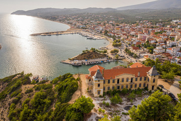 Obraz premium city of limenaria thassos