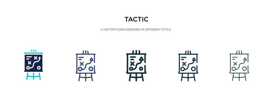 tactic icon in different style vector illustration. two colored and black tactic vector icons designed in filled, outline, line and stroke style can be used for web, mobile, ui