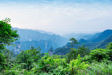 zhangjiajie forest park Hunan province China landscape