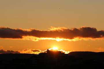 Sunset over Oslo, Norway