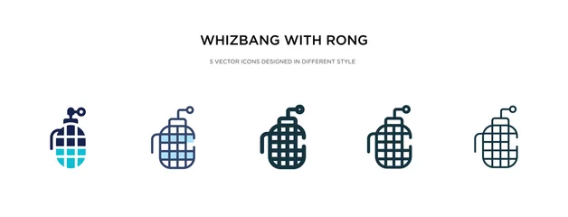 Fototapeten whizbang with rong icon in different style vector illustration. two colored and black whizbang with rong vector icons designed in filled, outline, line and stroke style can be used for web, mobile, © zaurrahimov