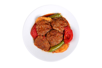 Photos of Turkey's Famous and Delicious Homemade Dishes for Hotel & Restaurant Orders and Menu and Internet and TV tepsi koftesi tray patties