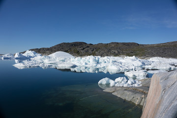 Ice fjord on Greenland