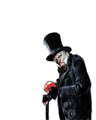 Obraz premium MR. Scrooge - Eine Weihnachtsgeschichte - Illustration