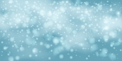 Snowflakes, snowfall.