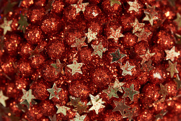 Abstract background with gold stars