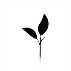 Sprout icon vector design. Plant illustration