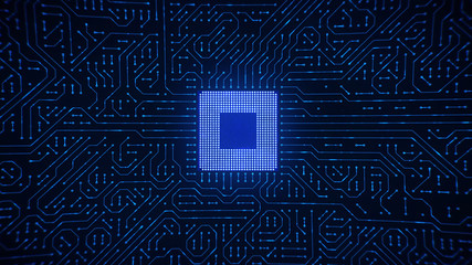 Central Computer Processor Microchip