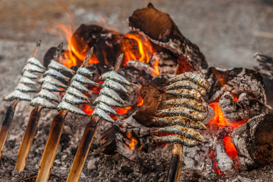 sardines skewed, Spain