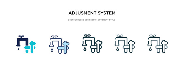adjusment system icon in different style vector illustration. two colored and black adjusment system vector icons designed in filled, outline, line and stroke style can be used for web, mobile, ui