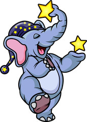 cute elephant cartoon 
