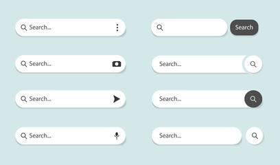 Search bar browse internet. www search arrow for ui, web form, computer. Browser search address and navigation button.www box form for text.Browser element. vector eps10