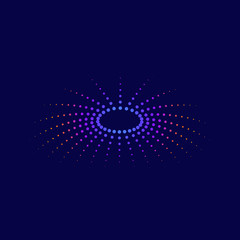 Modern Abstract Firework Spark Light Beam Design Template for Autism, Healthcare, Personal Encouragement, Company Sign, Celebration