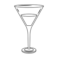 Martini cocktail icon