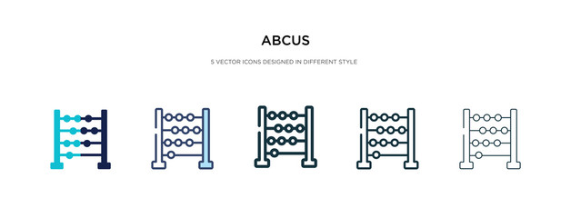 abcus icon in different style vector illustration. two colored and black abcus vector icons designed in filled, outline, line and stroke style can be used for web, mobile, ui