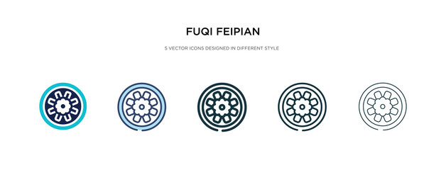 fuqi feipian icon in different style vector illustration. two colored and black fuqi feipian vector icons designed in filled, outline, line and stroke style can be used for web, mobile, ui