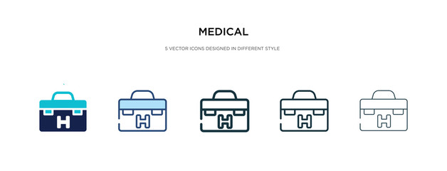 medical icon in different style vector illustration. two colored and black medical vector icons designed in filled, outline, line and stroke style can be used for web, mobile, ui