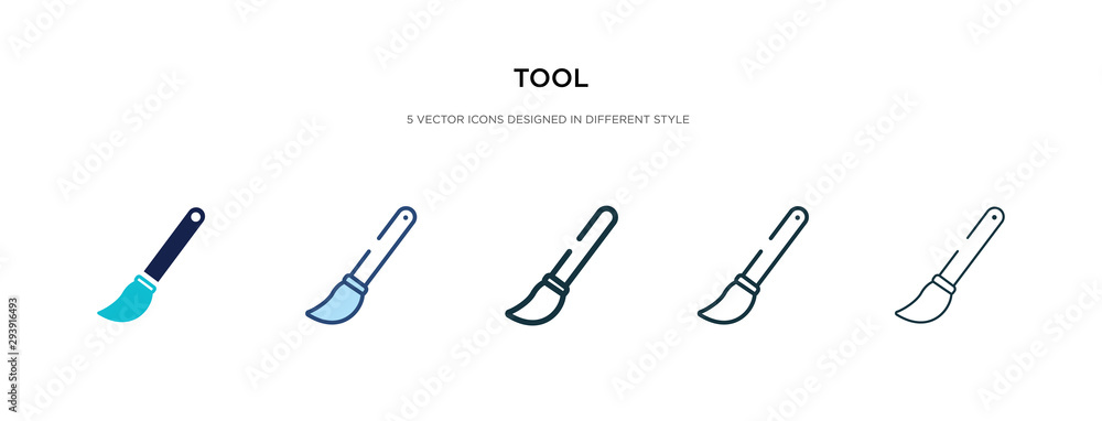 Poster tool icon in different style vector illustration. two colored and black tool vector icons designed i