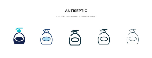 antiseptic icon in different style vector illustration. two colored and black antiseptic vector icons designed in filled, outline, line and stroke style can be used for web, mobile, ui