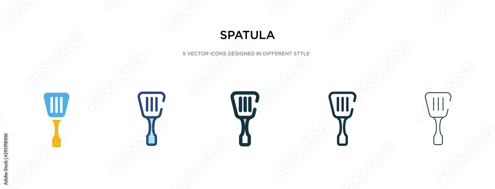 Poster spatula icon in different style vector illustration. two colored and black spatula vector icons desi