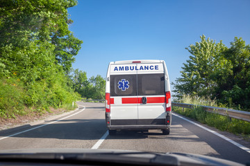 Ambulance wan on road © Adam Radosavljevic