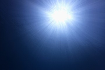Sun from under water