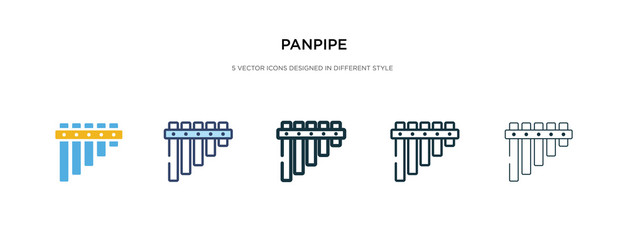 panpipe icon in different style vector illustration. two colored and black panpipe vector icons designed in filled, outline, line and stroke style can be used for web, mobile, ui