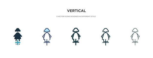 vertical icon in different style vector illustration. two colored and black vertical vector icons designed in filled, outline, line and stroke style can be used for web, mobile, ui