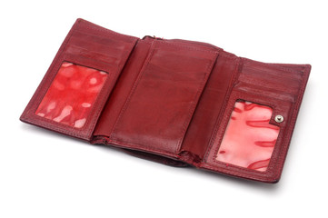 Purse on a white background.Porte-monnaie