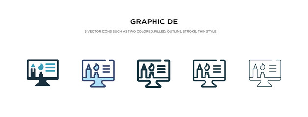 graphic de icon in different style vector illustration. two colored and black graphic de vector icons designed in filled, outline, line and stroke style can be used for web, mobile, ui