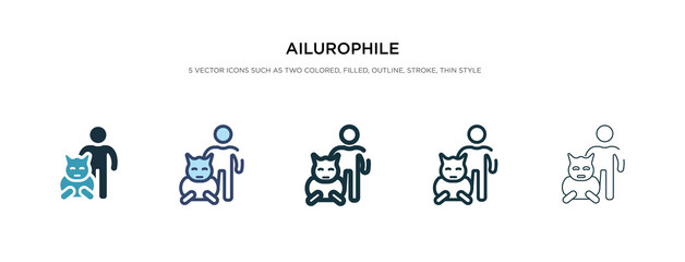 ailurophile icon in different style vector illustration. two colored and black ailurophile vector icons designed in filled, outline, line and stroke style can be used for web, mobile, ui