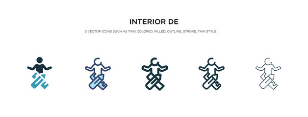 interior de icon in different style vector illustration. two colored and black interior de vector icons designed in filled, outline, line and stroke style can be used for web, mobile, ui