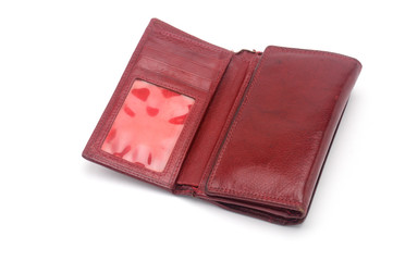 Purse on a white background.Porte-monnaie